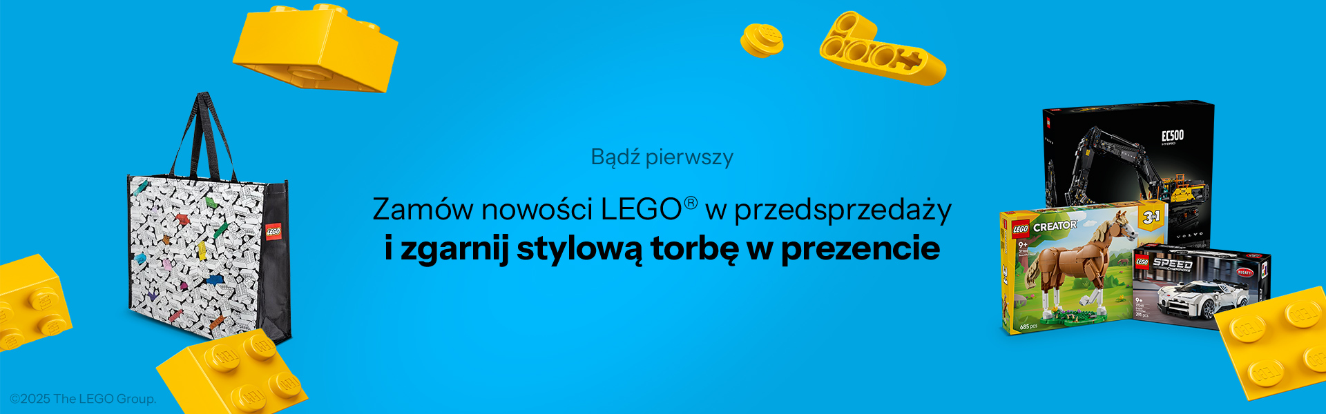 Zamów nowości LEGO w przedsprzedaży i zgarnij stylową torbę w prezencie