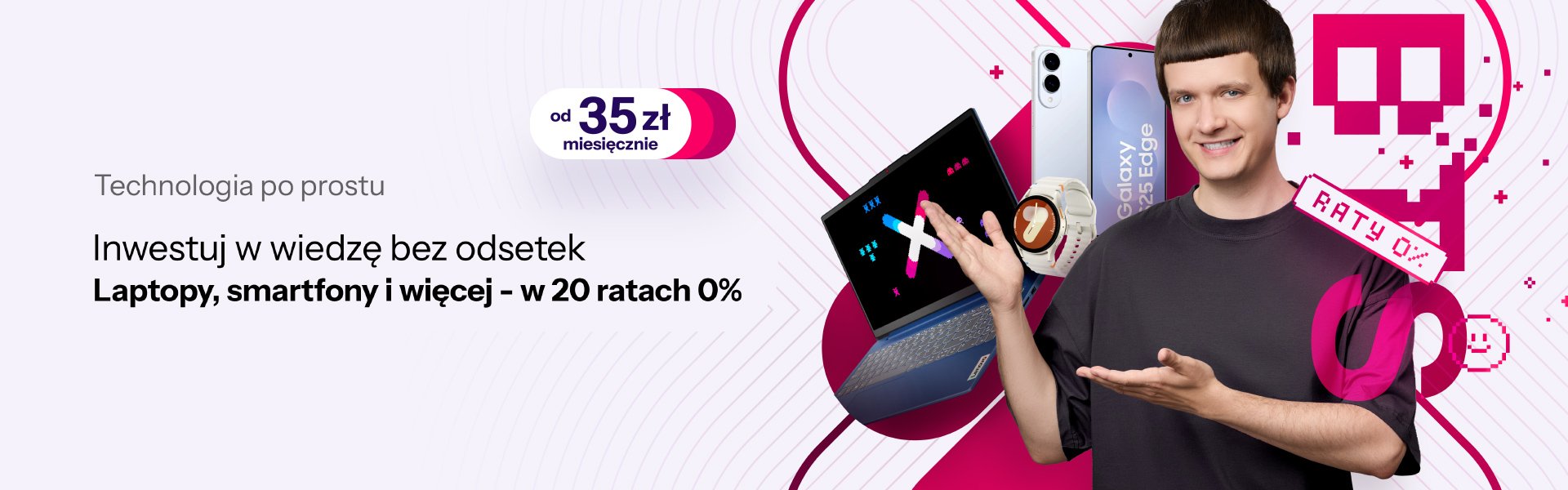 Laptopy, smartfony i więcej - w 20 ratach 0%