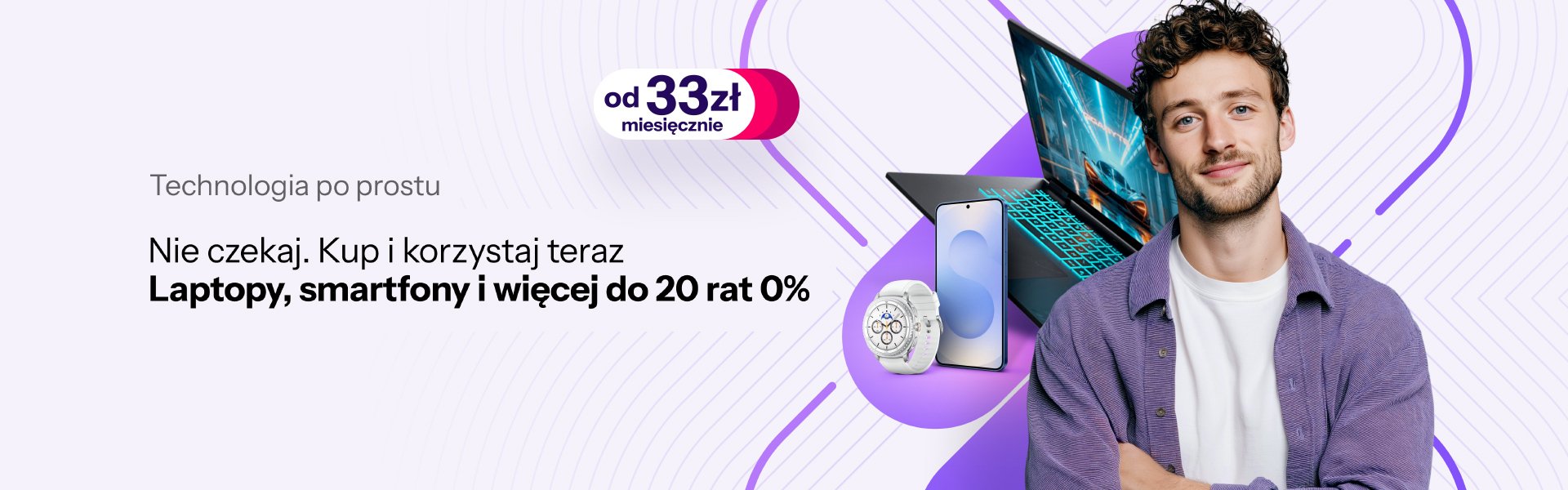Laptopy, smartfony i więcej do 20 rat 0%