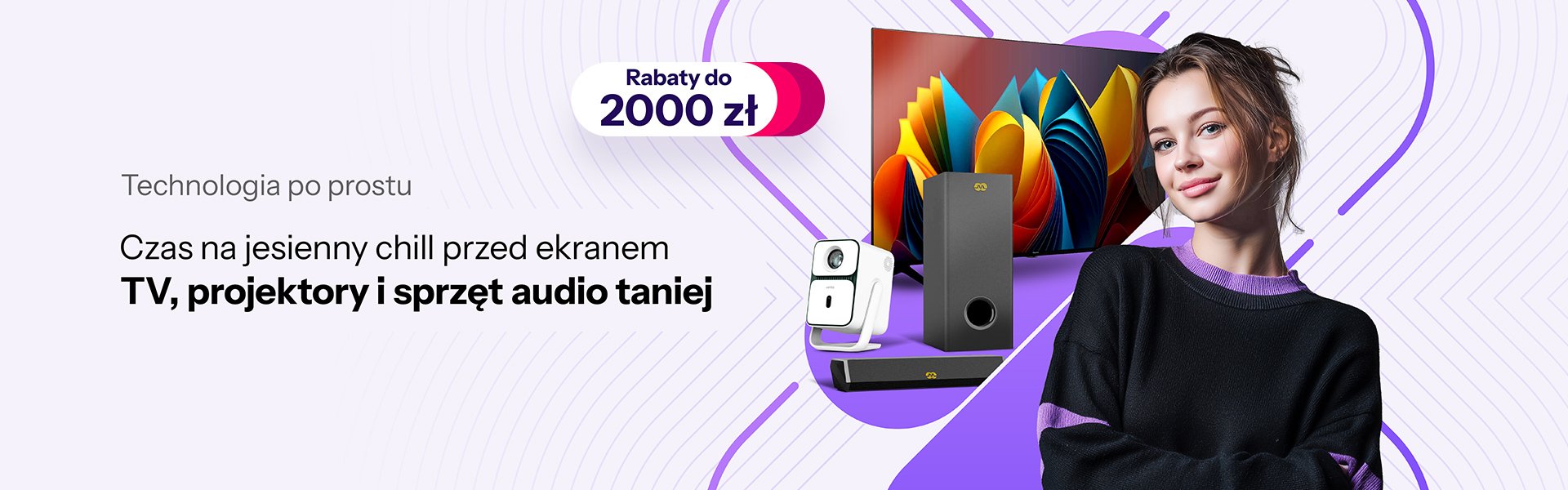TV, projektory i sprzęt audio taniej
