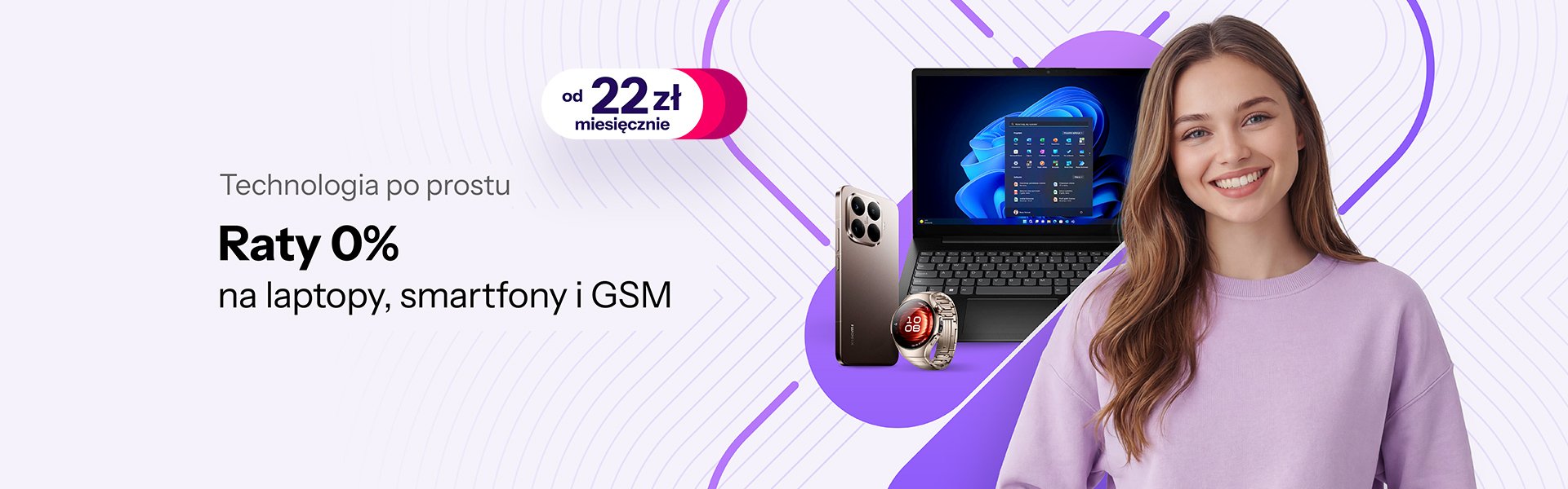 Raty 0% na laptopy, smartfon i GSM