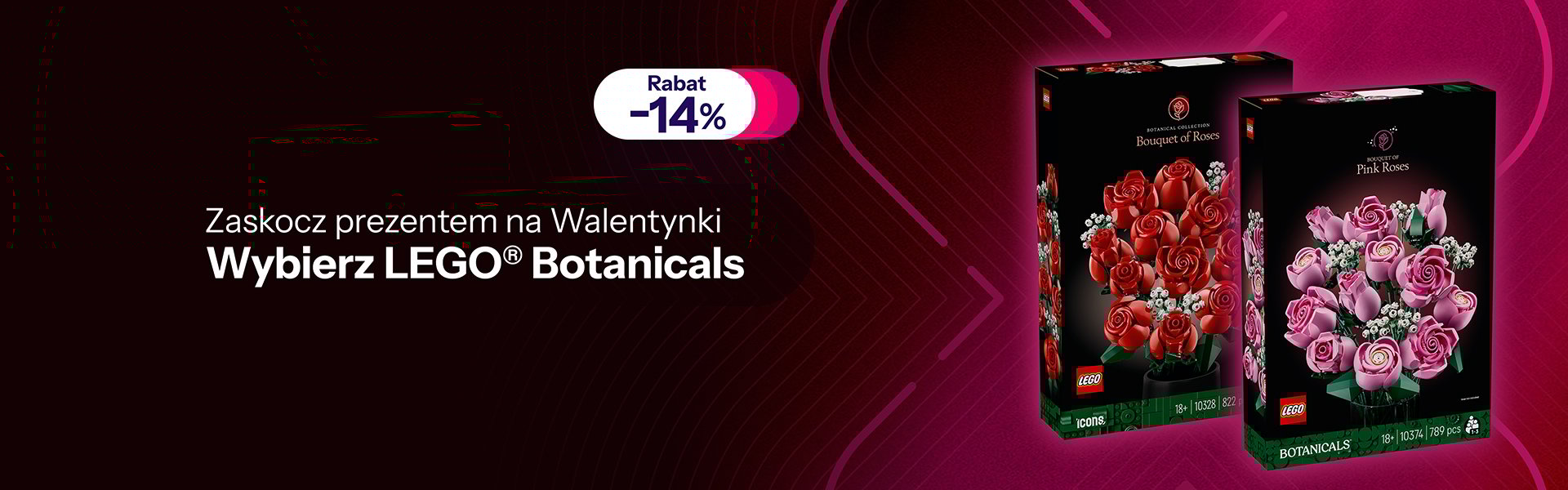 Zaskocz prezentem na Walentynki - wybierz LEGO Botanicals