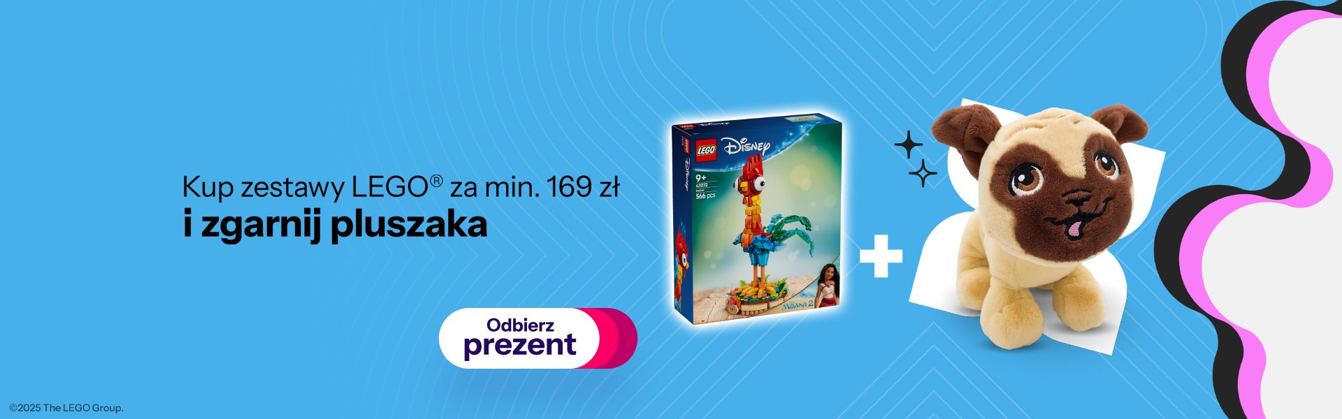 Kup zestawy LEGO za min 169 zł i zgarnij pluszaka